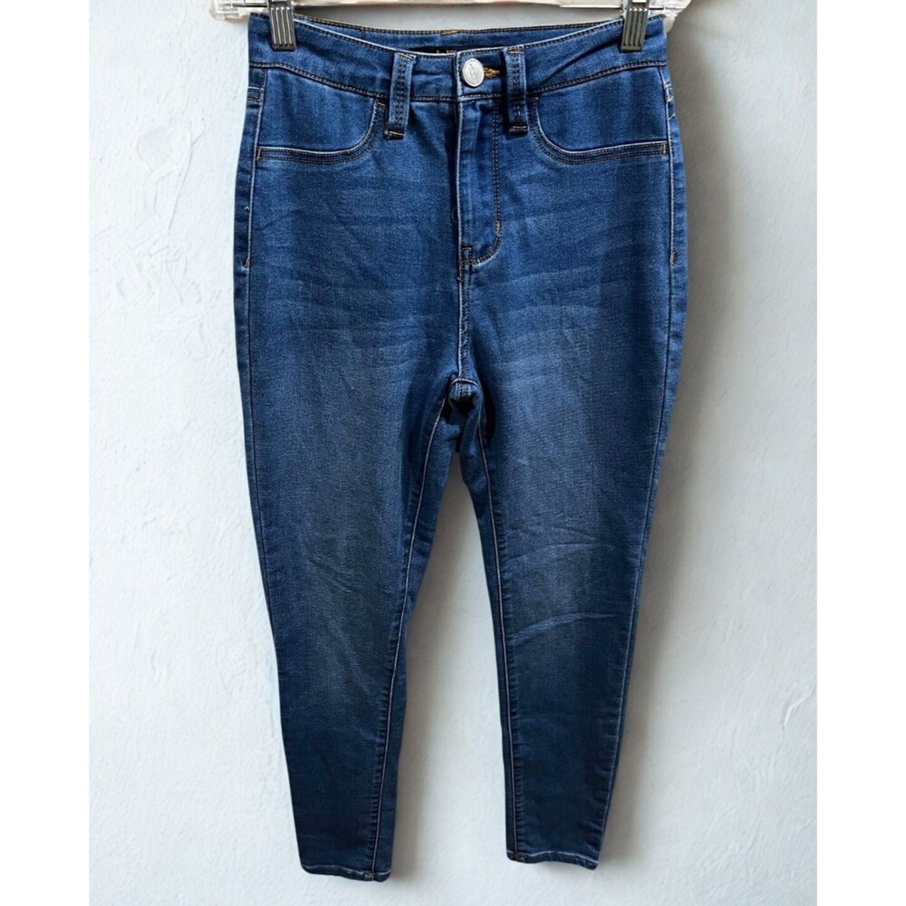 Dollhouse Jeans Womens 5/6 Skinny Mid Rise Blue Stretch Denim